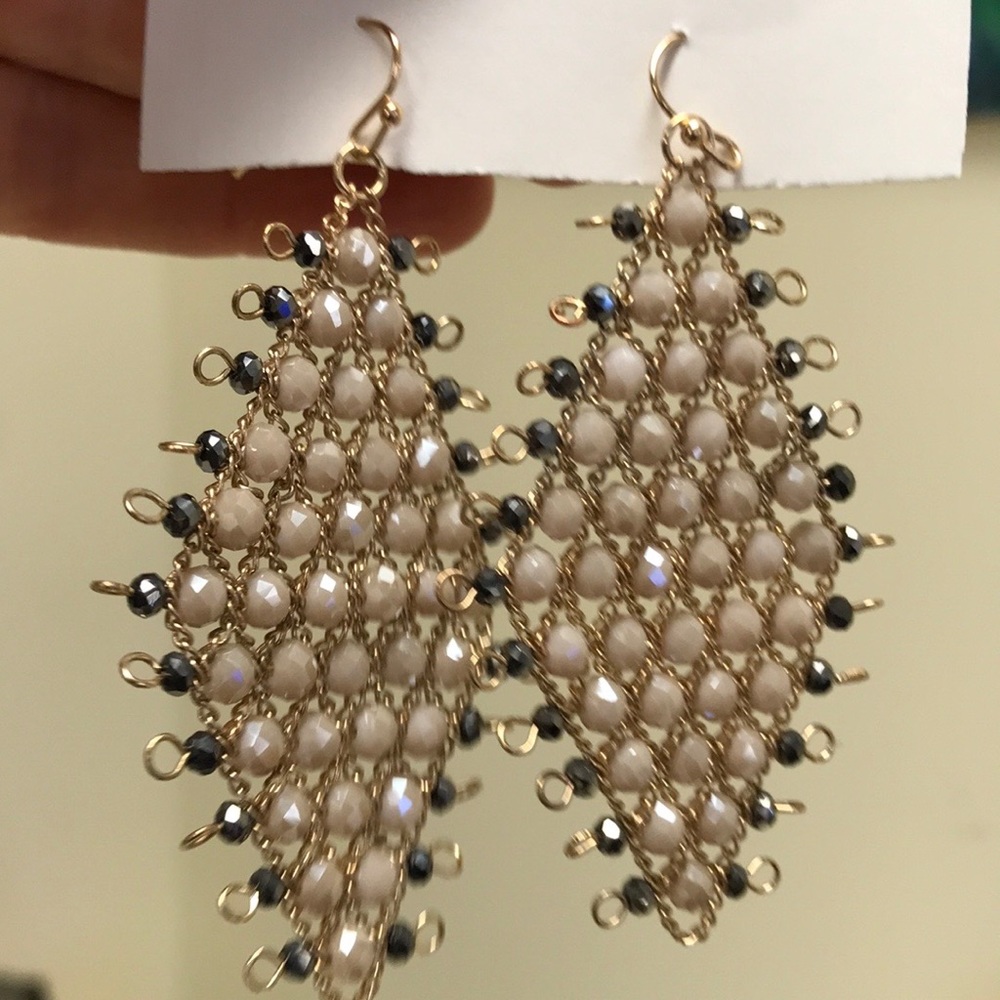 Marlyn Schiff chandelier crystal earrings light!